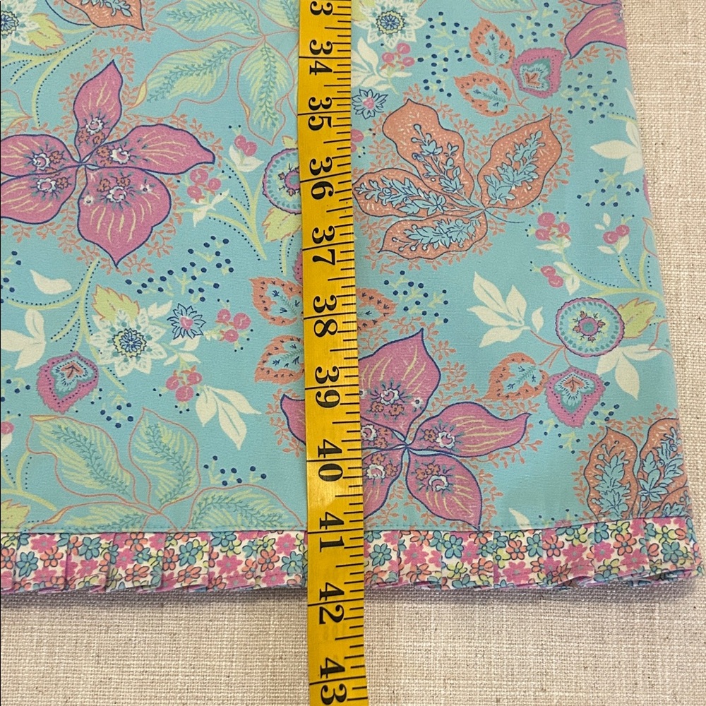 Hanna Andersson Dress Women’s 8 Blue/Pink Floral Midi Cottagecore Paisley - Picture 10 of 16